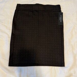 Liverpool Women’s Brown Metallic Houndstooth Pencil Skirt 6